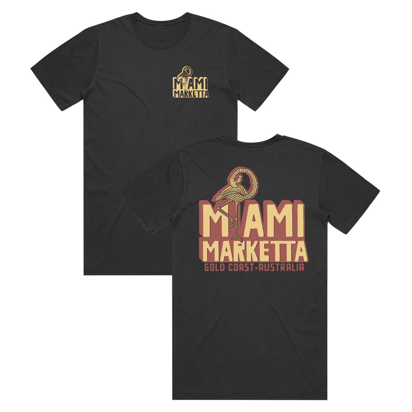 Marketta Block Tee - black