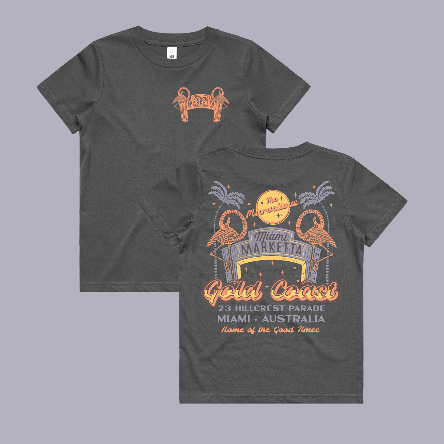 KIDS Arch Tee - Charcoal