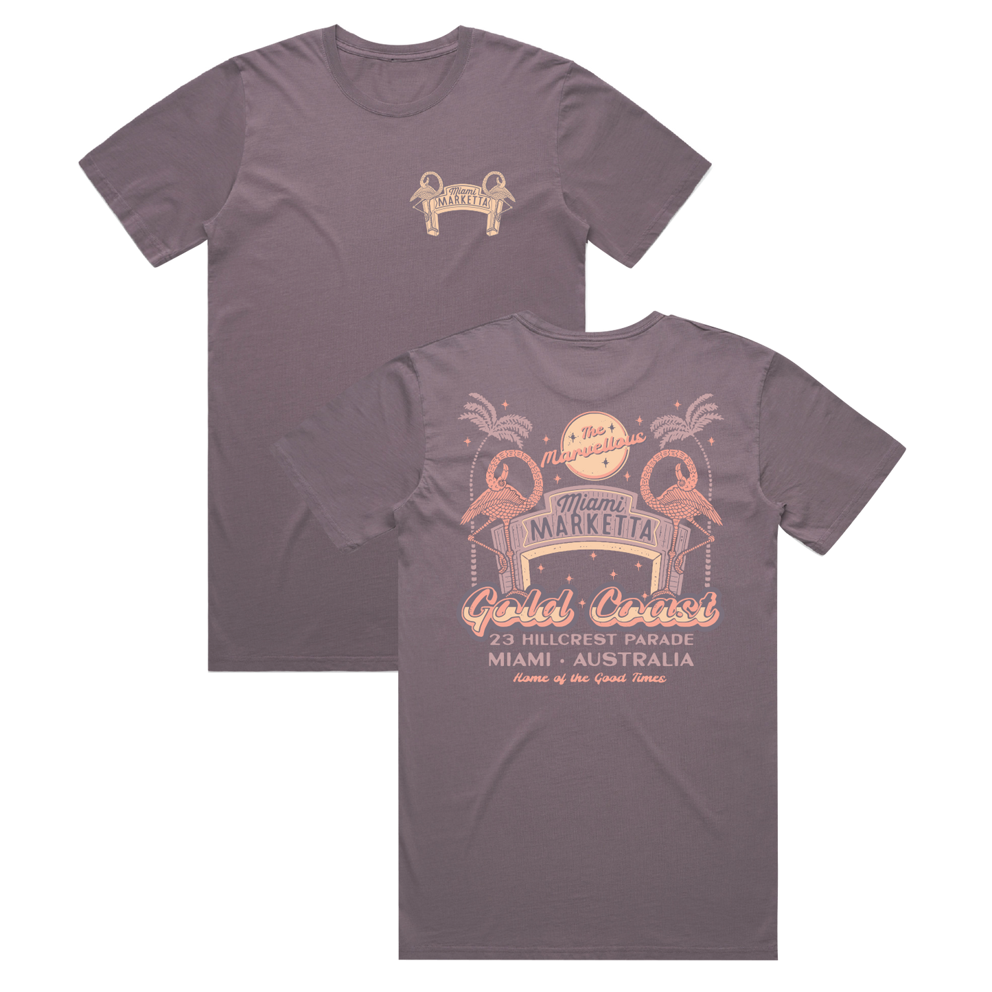 Marketta Arch Tee - Plum