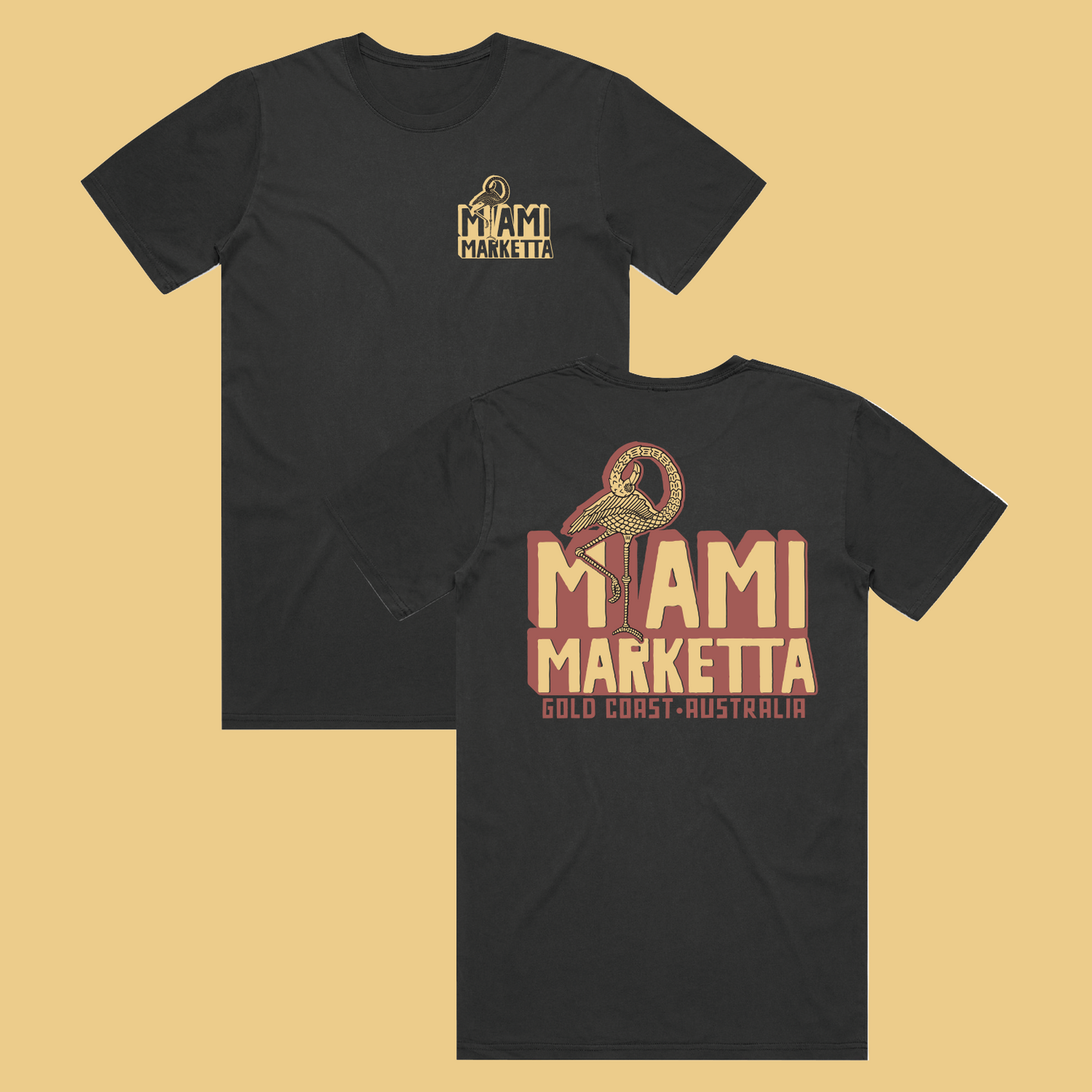 Marketta Block Tee - black
