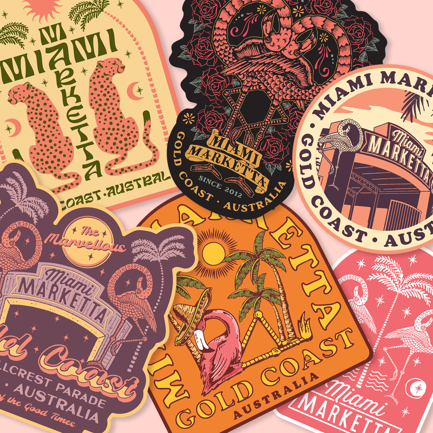 Marketta No.2 Sticker Six-Pack