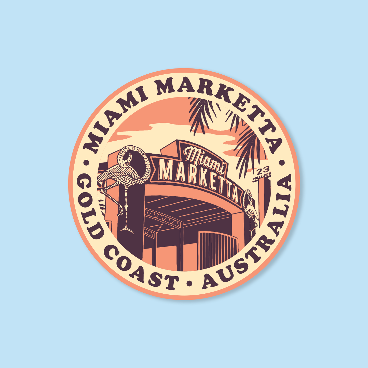 Marketta Sunset Sticker