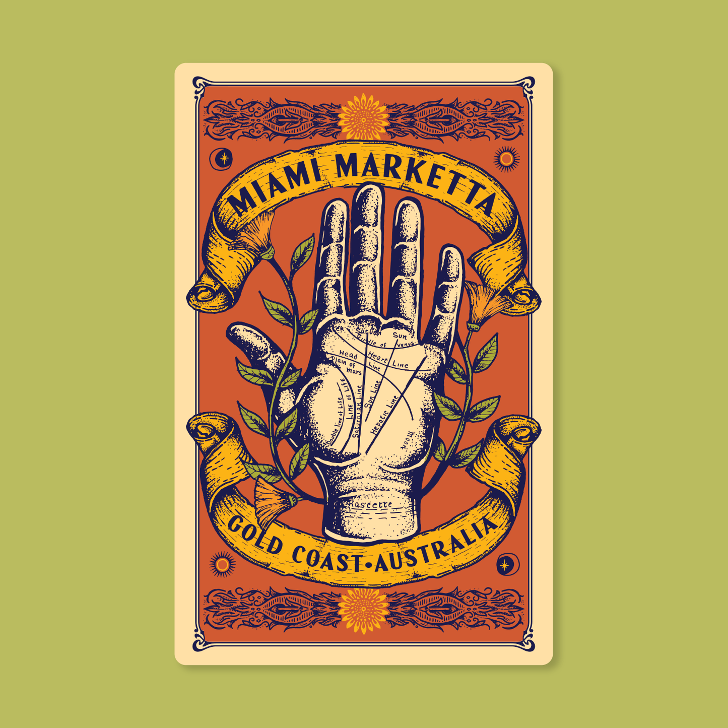 Marketta Gin Hand Sticker