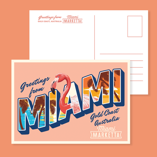 Miami Sign Postcard