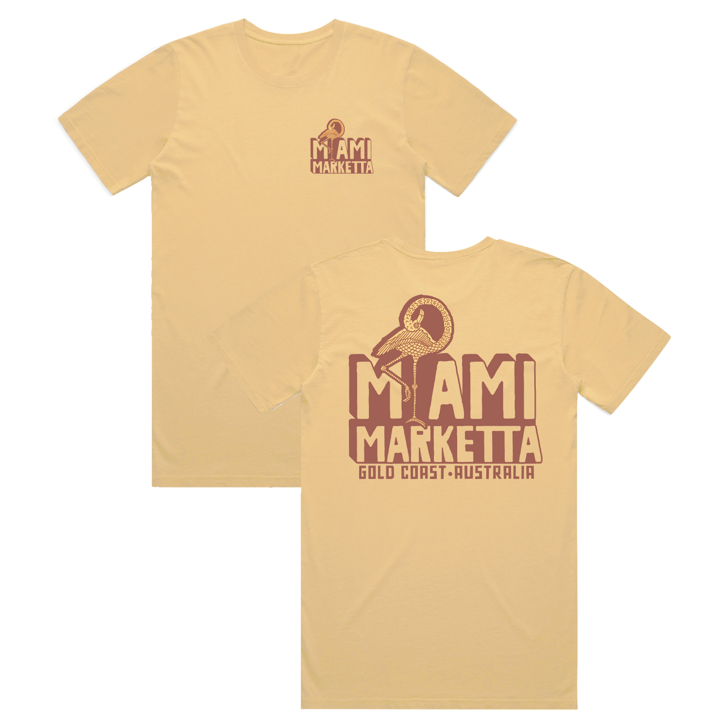 Marketta Block Tee - Mustard