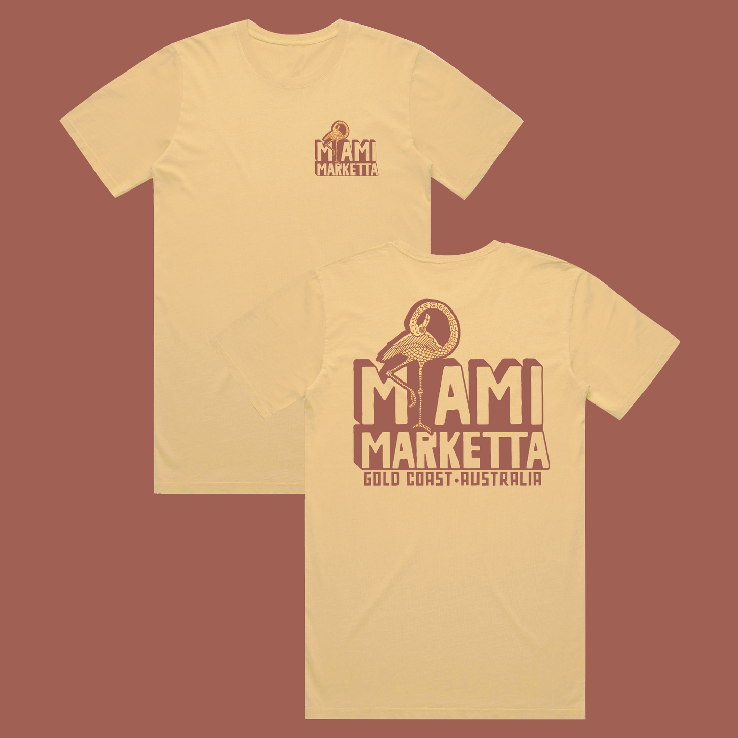 Marketta Block Tee - Mustard