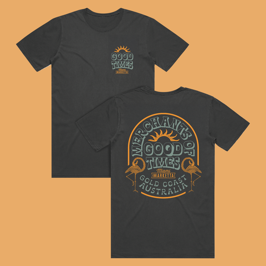 Marketta Good Times Tee - Washed Black