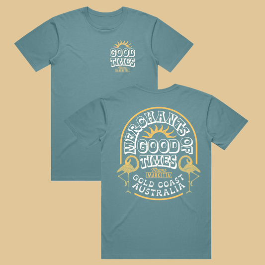 Marketta Good Times Tee - Ocean